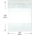 thumbnail image 2 of Plymor 12" x 15" (Pack of 100), 6 Mil Industrial Duty White-Block Zipper Reclosable Plastic Bags, 2 of 3