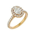 thumbnail image 2 of SuperJeweler 1 3/4 Carat Oval Shape Halo Diamond Engagement Ring In 14 Karat Yellow Gold For Women, 2 of 6