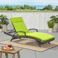 thumbnail image 5 of Olurrisa GRN (2PCS) SALEM Outdoor Chaise Lounge Cushion (without Chaise Lounge), 5 of 6