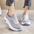 thumbnail image 2 of "adviicd White Sneakers Wide Sneakers for Women Lightweight, Cushion Safety Shoes Slip Resistant, Slip on Breathable Work Shoes", 2 of 5