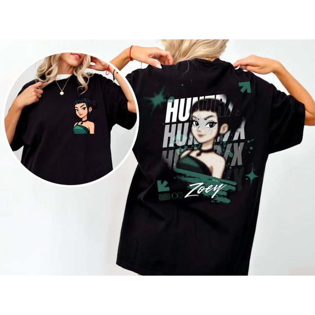 Zoey Kpop Demon Hunters Comfort Colors Shirt, Anime Style Kpop Tee, Demon Hunter Fan Gift, - White - S