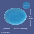 thumbnail image 4 of DANMARK LYNGBY Color 11.2 in. Oval Serving Dish, Elegant Porcelain Platter for Stylish Food Presentation - Medium, Durable, & Dishwasher Safe, Serving Platter for Any Dining Occasion (Blue), 4 of 8