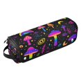thumbnail image 2 of Hair Tool Organizer Bag with Heat Resistant Mat Removable Travel Storage Case for Hot Air Brushes Curling Irons Rainbow Mushrooms, 2 of 8