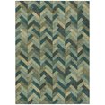 thumbnail image 2 of Addison Rugs Chantille Indoor/Outdoor Transitional Geometric Green Machine Washable Rectangle Rug, 5' x 7'6", 2 of 8