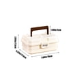 thumbnail image 3 of Large Capacity Portable Storage Box with Removable Trays - Multi-Layer Organizer for Home, Travel, and Emergency Supplies, 3 of 6