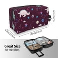 thumbnail image 3 of Uemuo Space Dinosaur Pattern Portable Toiletry Bags with Handle, Waterproof travel Make up Bags for Women, Large Capacity Travel Cosmetic Bags, 3 of 9