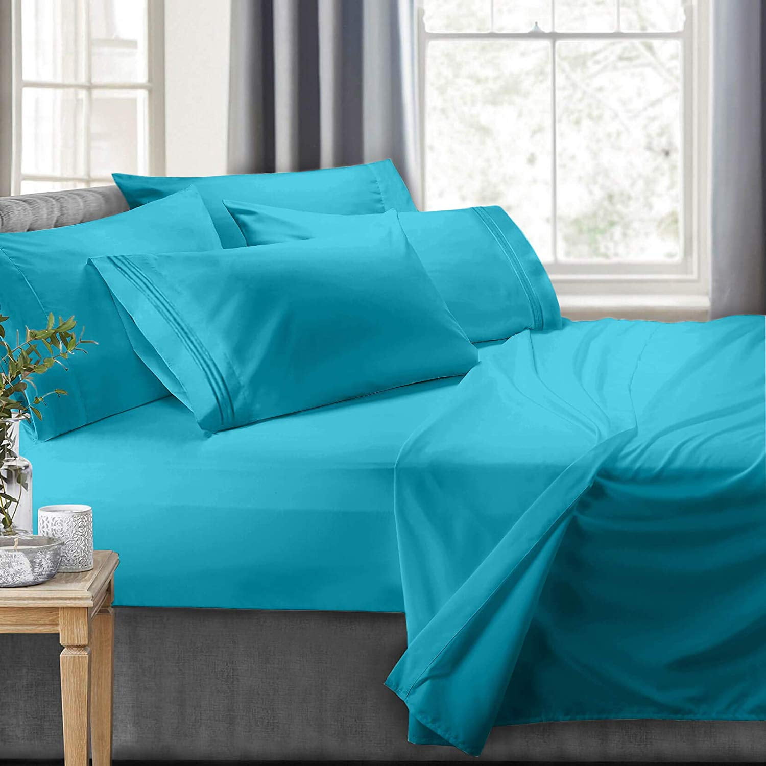 きをしてま Short Sheet SetDeep Pocket Queen Sheets400 Thread Count Cotton