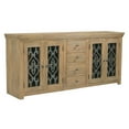 thumbnail image 3 of Hearst Sideboard 4-Drawer 4-Door in Traditional Natural Finish on Solid Wood, 3 of 4