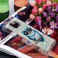thumbnail image 6 of Slim Phone Case for Motorola Moto G Power 2021,Crystal Bling Quicksand Effect TPU Bumper Case with Four Corners Drop Protection Cover for Moto G Power 2021,YBDT Owl, 6 of 12