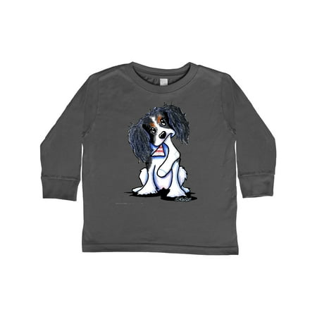 

Inktastic Tri Color King Charles Spaniel Gift Toddler Boy or Toddler Girl Long Sleeve T-Shirt
