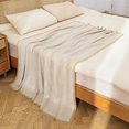 thumbnail image 4 of Meitianfacai Synthetic Fiber Fabric Twill Blanket, Khaki, 4 of 6