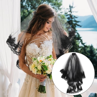 southwit Bridal Veil, 1 Tier Rhinestone Wedding Veil with  display picture 1
