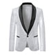 thumbnail image 5 of CHAQUETA DE DEPORTIVA CON LENTEJUELAS PARA HOMBRES INSPIRE CHIC, CON SOLAPA DE CHALECO, UN BOTÓN, BRILLANTE, TALLA XL, PLATA, 5 of 7