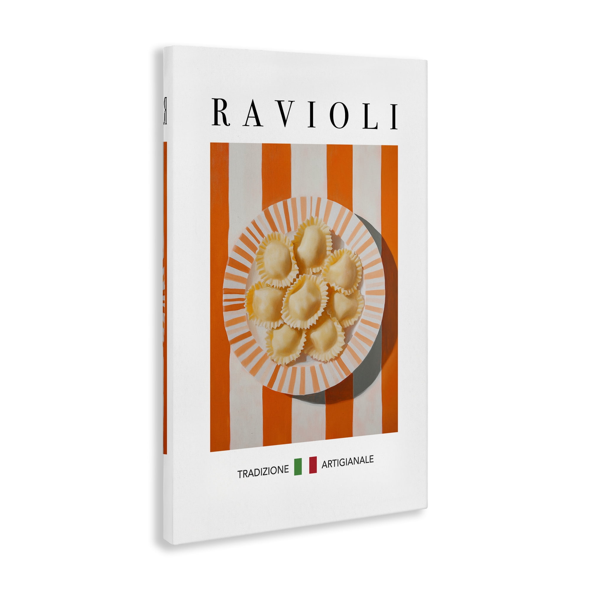 Stupell Industries Traditional Ravioli Pasta Food & Beverage Painting Wrapped Canvas Canvas Art Print Wall Art, 16 x 24