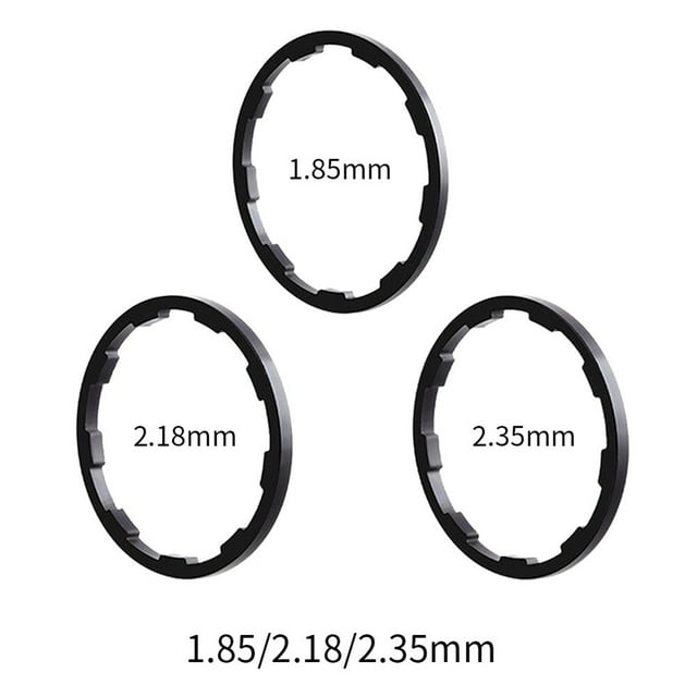 Yimiti Entretoise de Roue Libre de Vélo 1/1.5/2/1.85/2.18/2.35Mm, Rondelle de Moyeu de Vélo, 1.85mm+2.18mm+2.35mm