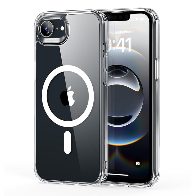 Funda de teléfono ESR para iPhone 16e con MagSafe Clear a prueba de golpes