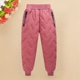 thumbnail image 4 of Coerni Kids Puffer Pants Boys Girls Cotton Thick Warm Long Pants Winter Ski Snow Trousers Wear Leggings Youth Jogger Clothes, 4 of 6
