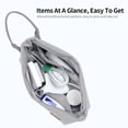 thumbnail image 2 of BUBM Sac de Rangement Multifonctions Grande Capacité Pratique pour Transporter un Produit Numérique et des Cosmétiques de Conception Portable Gris Clair Petit, 2 of 8