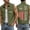 Army Green@GC@, variant on 250Th Anniversary American Flag Vest for Men Button Up Independence Day Patriotic Usa 1776-2026 Sleeveless Jacket 4Th Of July Outerwear