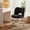 Black, variant on EnHomee Vanity Chair with Wheels Cute Chair Height Adjustable Ultra-Plush Fleece Vanity Stool, White