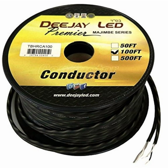 Deejay LED 100' Raw Twisted Pair RCA Signal Cable