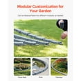 thumbnail image 3 of KFFKFF Imitation Stone Landscape Border, 46.4 x 2.2 in Authentic Lawn Border, Adaptable Brick-Like Garden Border with Grounding Pegs, Durable Driveway and Walkway Edging in Grey, Resistant to Fading, 3 of 9