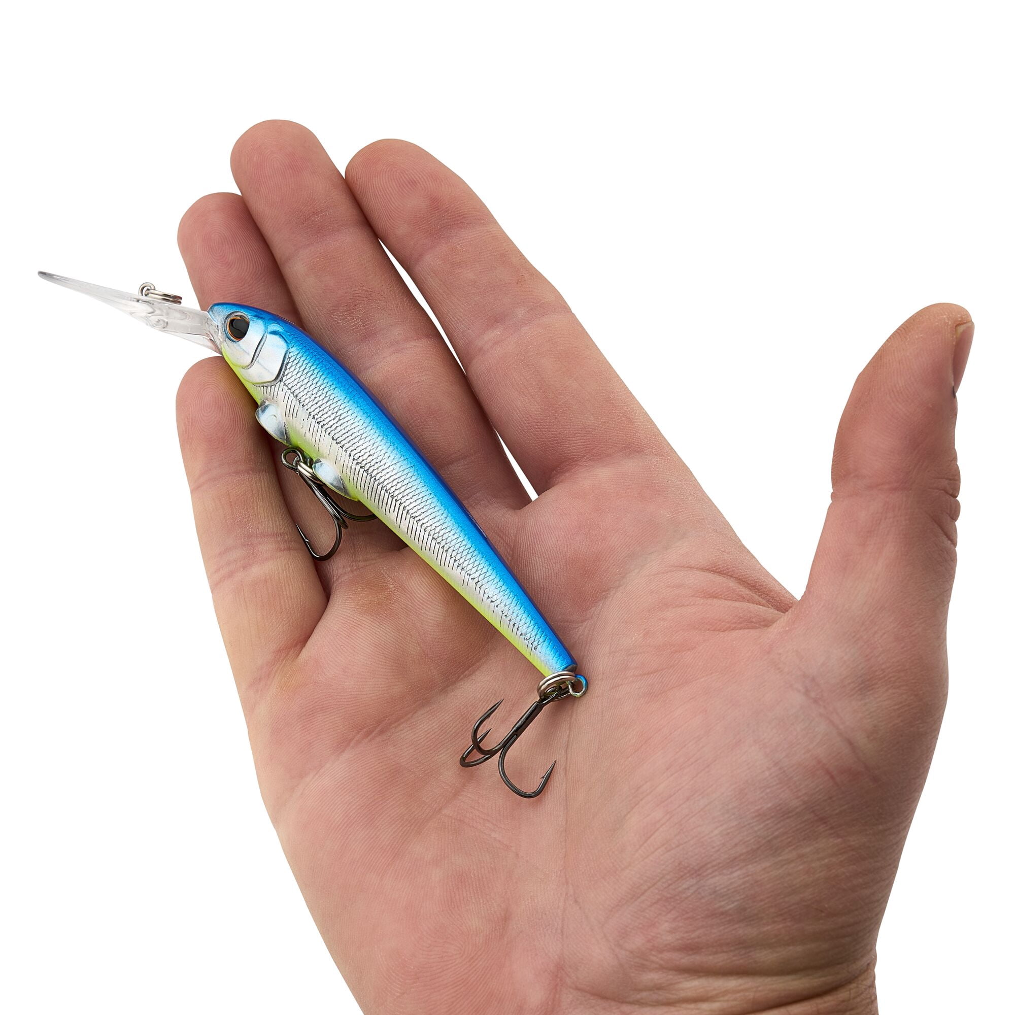 Berkley Deep Hit Stick, 3.75 in, Crankbaits, Blue Slime (1 Count)