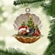 thumbnail image 1 of Fiudx Decoraciones navideñas para interiores 1 pieza de pegatinas navideñas/colgantes para colgar en el árbol de Navidad, decoración exquisita para el hogar, granjas, fiestas, 1 of 5
