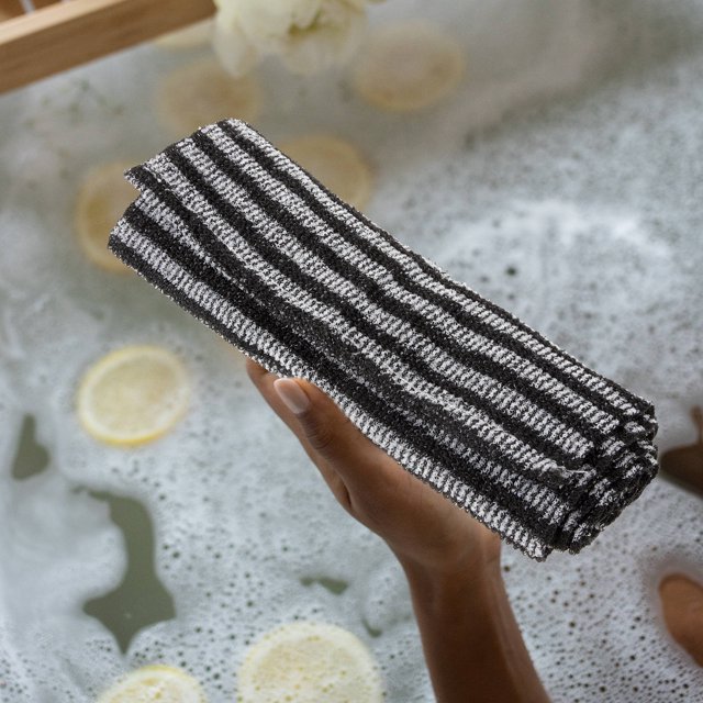 unbranded 1Ud Toalla Para Con Jacquard Ideal Para Exfoliar Y Masajear