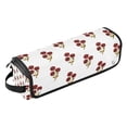 thumbnail image 2 of Hair Tool Organizer Bag with Heat Resistant Mat Removable Travel Storage Case for Hot Air Brushes Curling Irons Red Roses and Golden Leaves, 2 of 8