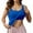 Blue, variant on RMGVDSD Soft Tank Top for Women Women's Seamless Bralette Tank Top With Built In Cups Going Out Crop Top