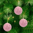 thumbnail image 2 of SLYNSHome 3Pcs Christmas Balls Christmas,Shatterproof Glitter Sequin Balls Ornaments Hanging Xmas Balls Baubles for Holiday,Wreath & Party Christmas Decorations (3.1Inch,Pink), 2 of 7