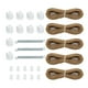 thumbnail image 4 of Kit de reparación de persianas plisadas para vehículos recreativos, cables de repuesto, resortes y bujes de cable fáciles de usar Marrón, 4 of 9