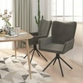 thumbnail image 2 of vidaXL Swivel Dining Chairs 2 Pcs Upholstered Accent Leisure Side Chair Velvet, 2 of 12