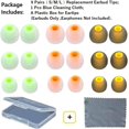 thumbnail image 2 of HAHDAXIA Silicone Eartips Replacement Earbud Tips Soft Earbud Tips Fit for Inner Hole from 3.8mm - 5.1mm Earphones Earbud Replacement Tips 9 Pairs Headphone Ear Tips SML, 2 of 7