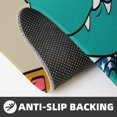 thumbnail image 4 of Honeii Cool Dino Playing Skateboard Print Kitchen Mat [2 PCS] for Floor, Waterproof Non-Slip Rugs, Kitchen Decor,Standing Mat for Floor,Office, Sink, Laundry, 4 of 6