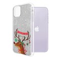 thumbnail image 2 of WIRESTER Silver Glitter Case, Sparkle Bling TPU Cover for Apple iPhone 11 6.1" 2019, Snowflake Reindeer Merry Xmas, 2 of 3