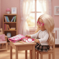 thumbnail image 4 of Sophia's Pink Doll Eyeglasses & Print Case Set for 18" Dolls, 4 of 5
