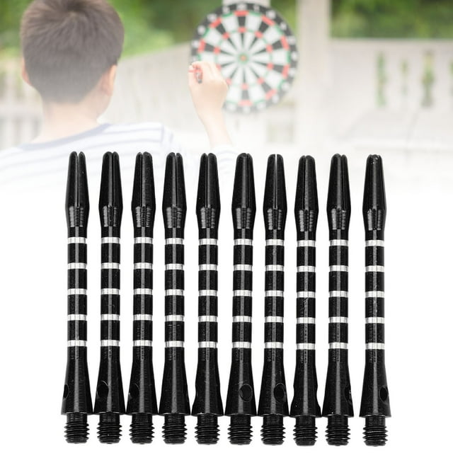10 Pcs Arbres à Fléchettes en Alliage d'Aluminium avec Trou de Verrouillage pour Activité Intérieure