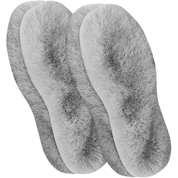 4 Pairs Fluffy Winter Warm Shoe Insoles for Women Thick Soft Inner Inserts for Boots Slippers Casual Shoes Comfortable Heat Retention Pads for Cold Weather Activities