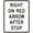 Color 4119, variant on Right (Left) On Red Arrow After Stop Sign Regulatory Traffic Signs Metal Sign Tin Sign 8x12 Inch - Caution Safety Warning Security Signs Indoor & Outdoor Signs for Home, Office, Work