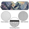 thumbnail image 6 of Yuyamidu Eagle Windshield Sun Shade Compatible with Wrangler JK JKU TJ, Flowers Windshield Sunshade Sun Visor Blocks UV Rays, Sun Shade Shield Protector Compatible with Wrangler 1997-2018, 6 of 7