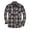 Grey, variant on IWRICH Men's Plaid Button down Shirts Regular Fit Long Sleeve Tops Long Sleeve Casual Tees Yellow XL