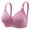 18-Red, variant on YWDJ Bras for Women Half Cup Bras Wireless Sleep Bras Adjustable Straps Push up Wrap Comfy Bras Padded Comfort Bras Lounge Bras Pink XL