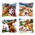thumbnail image 1 of 4 s de s de ganchos de pestillo de animales encantadores para funda de almohada de bricolaje funda de almohada cojín de sofá, de bricola perfecl Kits para alfombras con gancho de lengüeta, 1 of 8