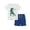 White, variant on HCYSFG Boys Graphic Print Outfit Sets 2 Piece T Shirt And Shorts Clothing Sets Crewneck Short Sleeve Elastic Waist Matching Sets