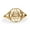 Yellow Gold Silver, variant on Minimalist Star Of David & Tree Oxidized Ring 925 Sterling Silver Size 6