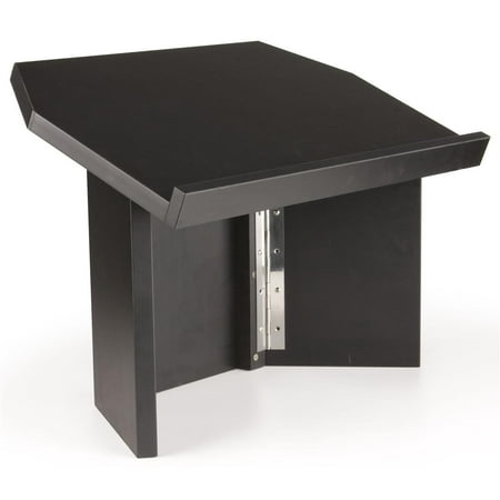 Folding Tabletop Lectern - Displays2go Folding Tabletop Lectern for Use on a Counter, Portable Desktop Podium for Speaker - Melamine