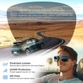 thumbnail image 3 of TINHAO Retro Square Fit Over Glasses Sunglasses for Men with Hard Case, Polarized UV400 Wear Over Prescription Glasses for Driving Fishing Hiking Outdoor, 3 of 7