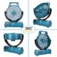 thumbnail image 2 of Ventilador eléctrico Irfora Ventilador de pícnic portátil para acampar al aire libre Ventilador inalámbrico Batería de iones de litio con temporizador de rotación recargable Irfora Ventilador eléctrico, 2 of 5